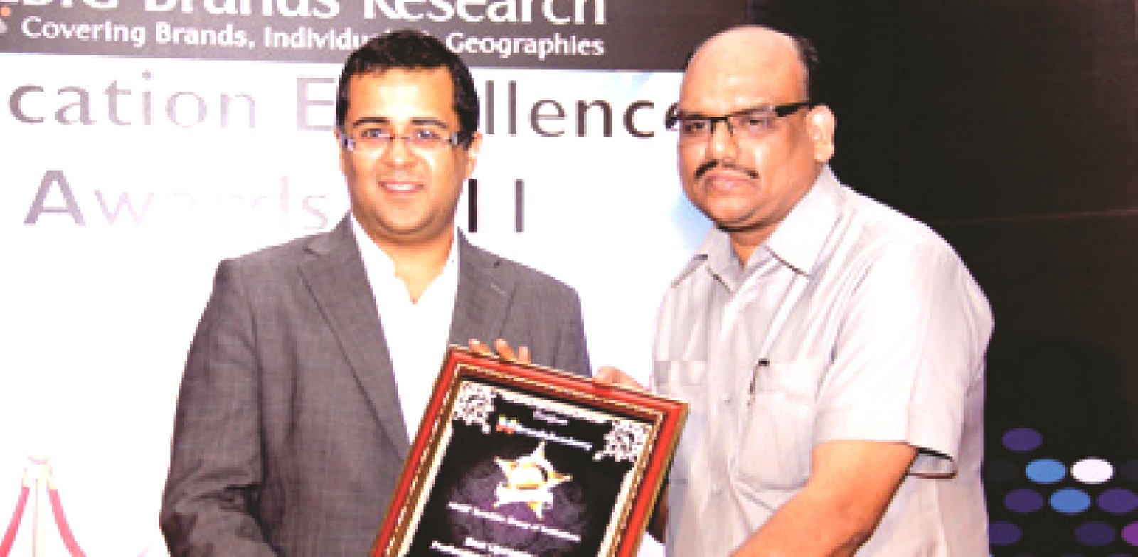 Awarded by Ketan Bhagat Director 3 idiots movie